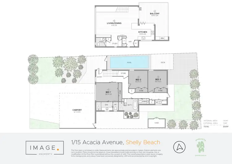 Floorplan of Homely house listing, 1/15 Acacia Avenue, Shelly Beach QLD 4551