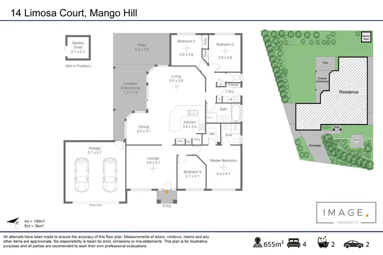 Floorplan of Homely house listing, 14 Limosa Court, Mango Hill QLD 4509
