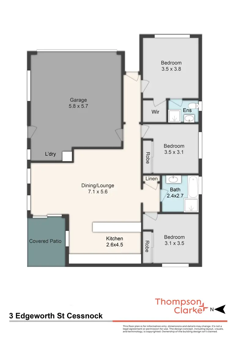 Floorplan of Homely house listing, 3 Edgeworth Street, Cessnock NSW 2325