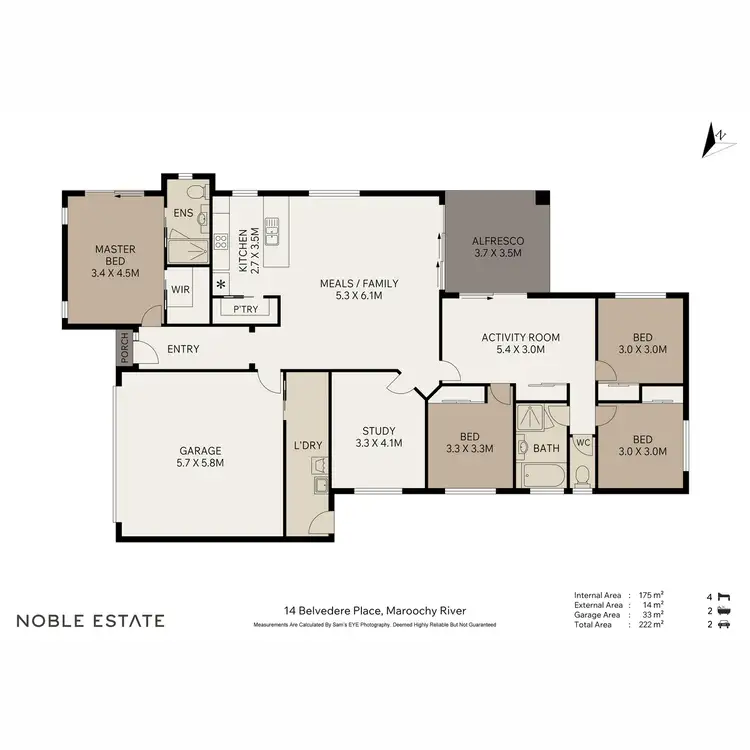 Floorplan of Homely rural property listing, 14 Belvedere Place, Maroochy River QLD 4561