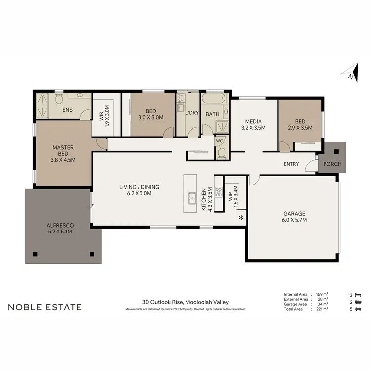 Floorplan of Homely house listing, 30 Outlook Rise, Mooloolah Valley QLD 4553