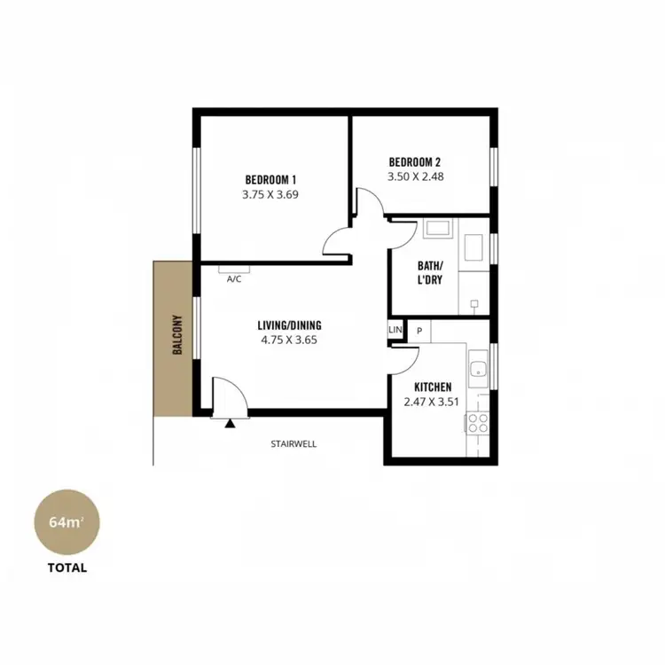 Floorplan of Homely unit listing, 5/8 Jeffrey Street, Brooklyn Park SA 5032