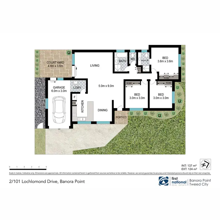 Floorplan of Homely semi-detached listing, 2/101 Lochlomond Drive, Banora Point NSW 2486