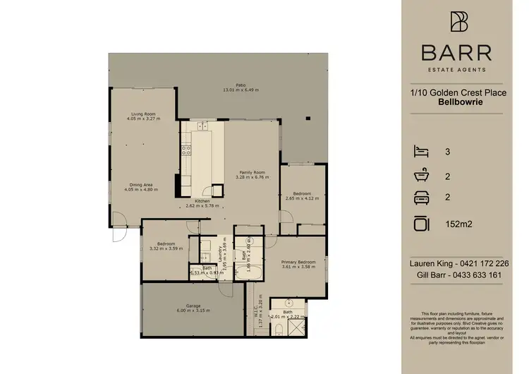 Floorplan of Homely house listing, 1/10 Golden Crest Place, Bellbowrie QLD 4070