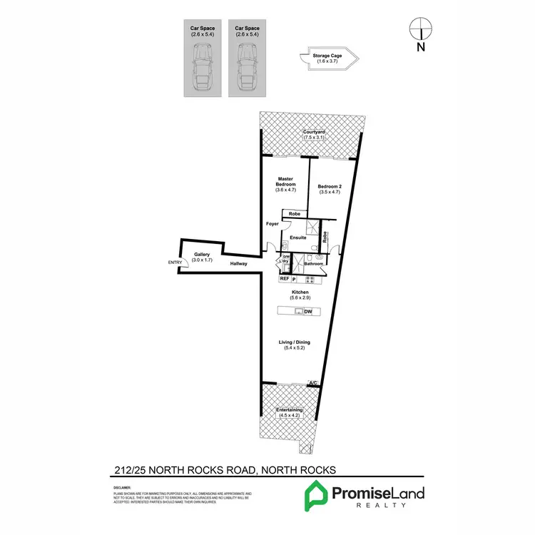 Floorplan of Homely apartment listing, 212/25 North Rocks Road, North Rocks NSW 2151