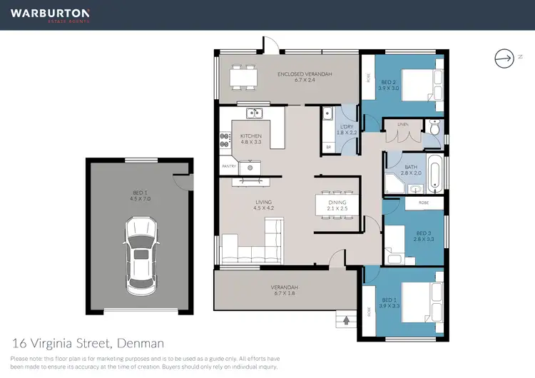 Floorplan of Homely house listing, 16 Virginia Street, Denman NSW 2328