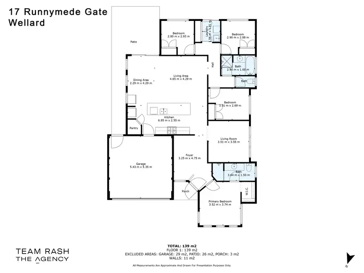 Floorplan of Homely house listing, 17 Runnymede Gate, Wellard WA 6170