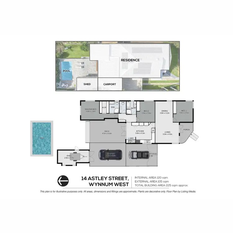 Floorplan of Homely house listing, 14 Astley Street, Wynnum West QLD 4178