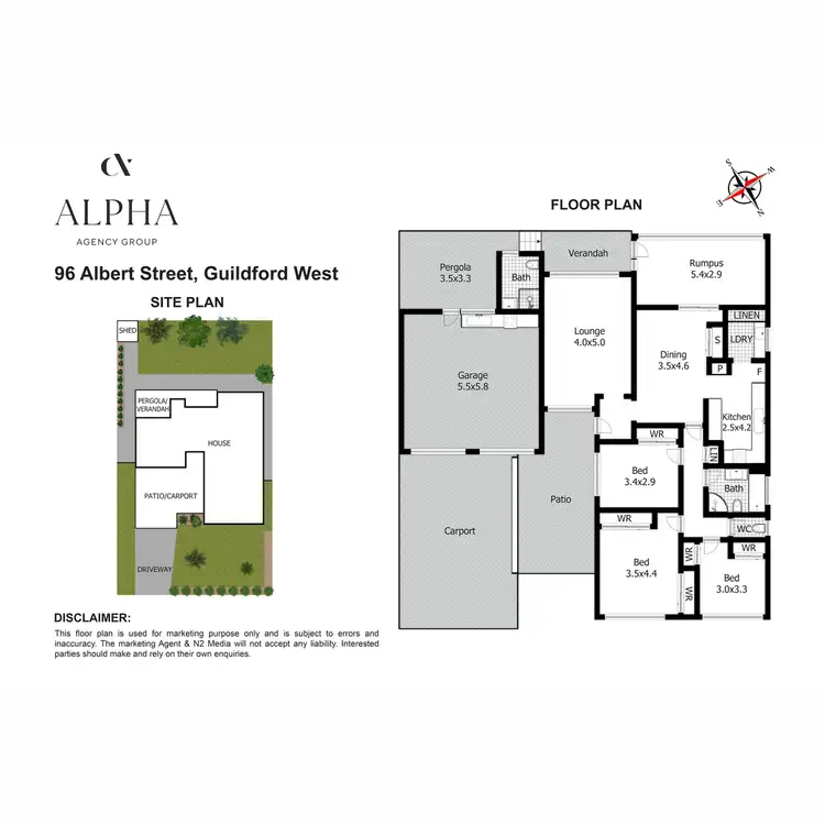 Floorplan of Homely house listing, 96 Albert Street, Guildford NSW 2161