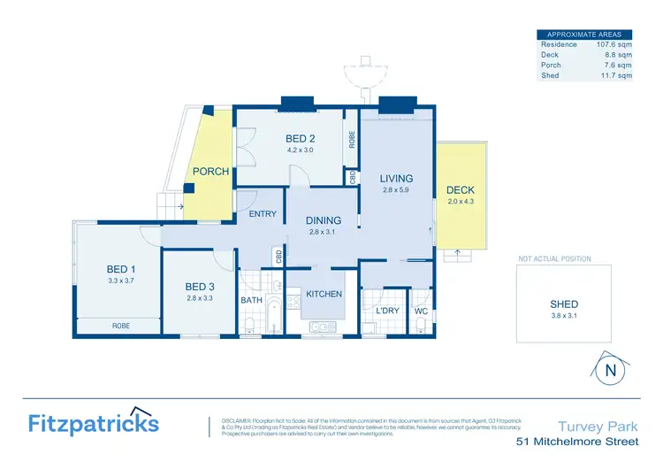 Floorplan of Homely house listing, 51 Mitchelmore Street, Turvey Park NSW 2650
