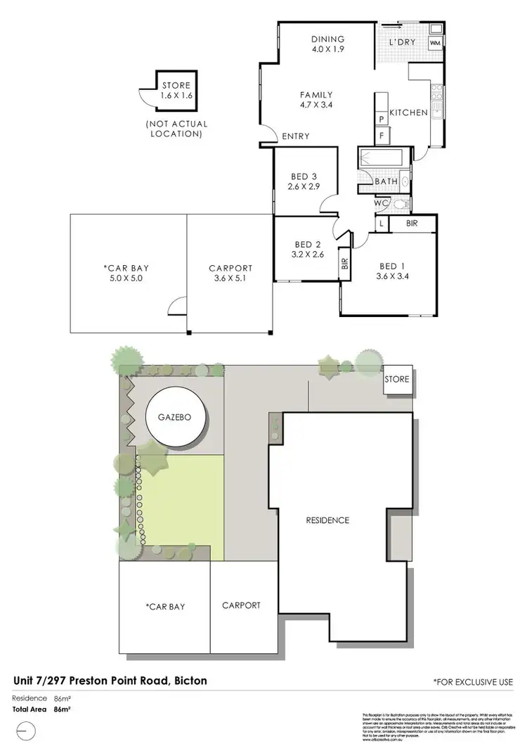 Floorplan of Homely villa listing, 7/297 Preston Point Road, Bicton WA 6157