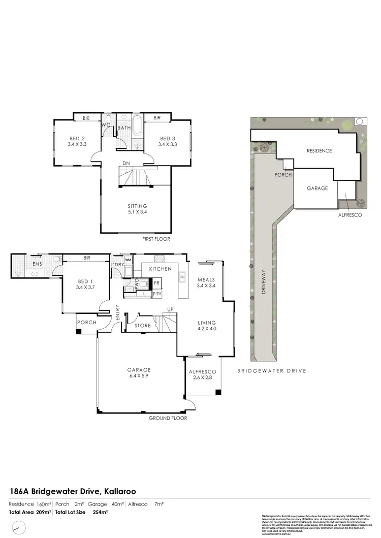 Floorplan of Homely house listing, 186A Bridgewater Drive, Kallaroo WA 6025