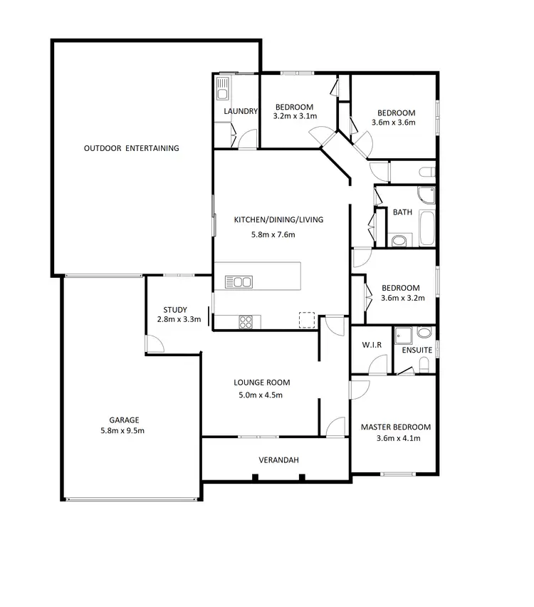 Floorplan of Homely house listing, 18 Birkdale Terrace, Wodonga VIC 3690