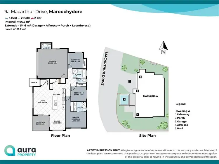 Floorplan of Homely house listing, 9a Macarthur Drive, Maroochydore QLD 4558