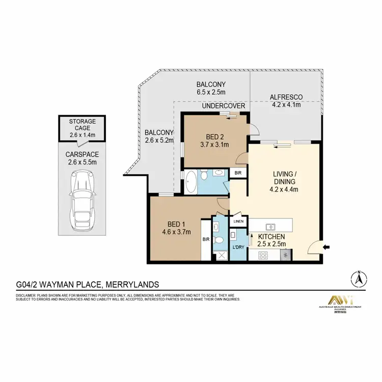 Floorplan of Homely apartment listing, G04/2 Wayman Place, Merrylands NSW 2160