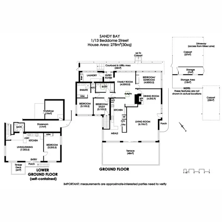 Floorplan of Homely house listing, 1/13 Beddome Street, Sandy Bay TAS 7005