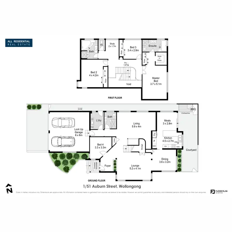 Floorplan of Homely house listing, 1/51 Auburn Street, Wollongong NSW 2500
