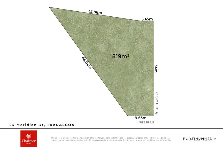 Floorplan of Homely land listing, 24 Meridian Drive, Traralgon VIC 3844