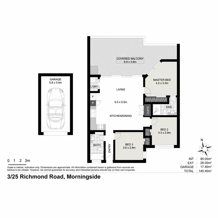 Floorplan of Homely unit listing, 3/25 Richmond Road, Morningside QLD 4170