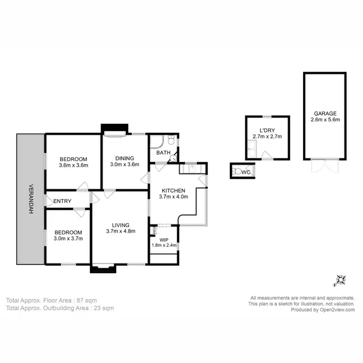 Floorplan of Homely house listing, 2/6 Arnol Street, Swansea TAS 7190