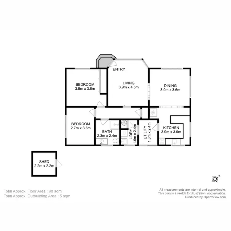 Floorplan of Homely house listing, 1/6 Arnol Street, Swansea TAS 7190