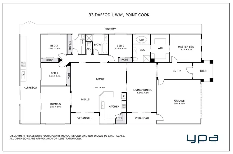 Floorplan of Homely house listing, 33 Daffodil Way, Point Cook VIC 3030