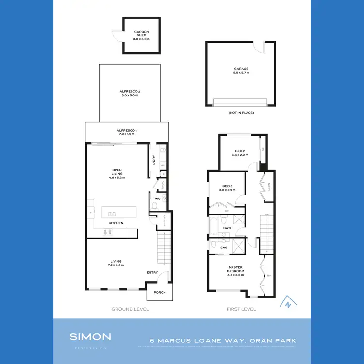 Floorplan of Homely house listing, 6 Marcus Loane Way, Oran Park NSW 2570