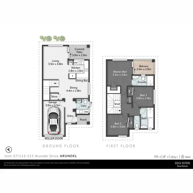 Floorplan of Homely townhouse listing, 27/113-115 Arundel Drive, Arundel QLD 4214