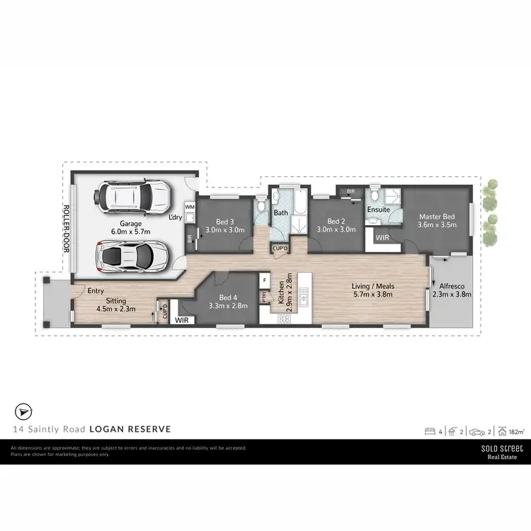 Floorplan of Homely house listing, 14 Saintly Road, Logan Reserve QLD 4133