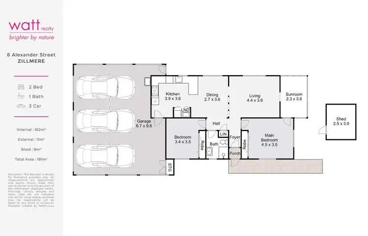 Floorplan of Homely house listing, 8 Alexander Street, Zillmere QLD 4034