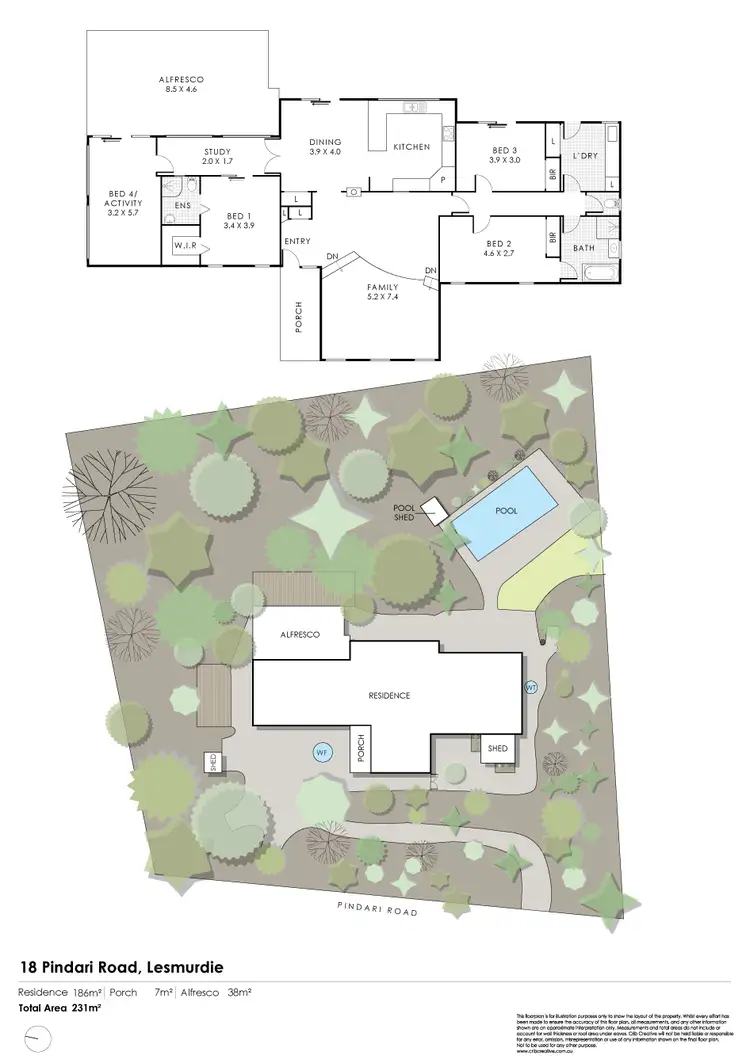 Floorplan of Homely house listing, 18 Pindari Road, Lesmurdie WA 6076
