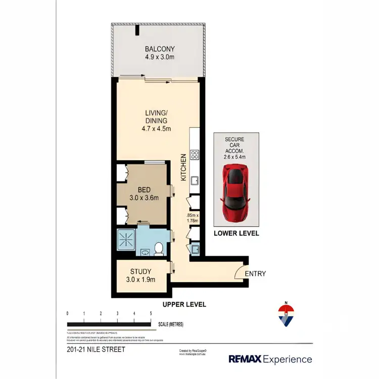 Floorplan of Homely apartment listing, 201/21 Nile Street, Woolloongabba QLD 4102