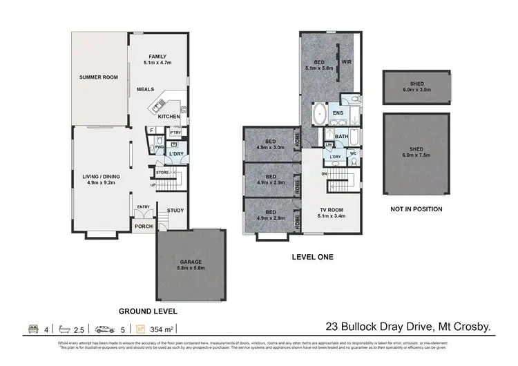 Floorplan of Homely house listing, 23 Bullock Dray Drive, Mount Crosby QLD 4306