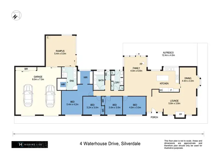 Floorplan of Homely house listing, 4 Waterhouse Drive, Silverdale NSW 2752