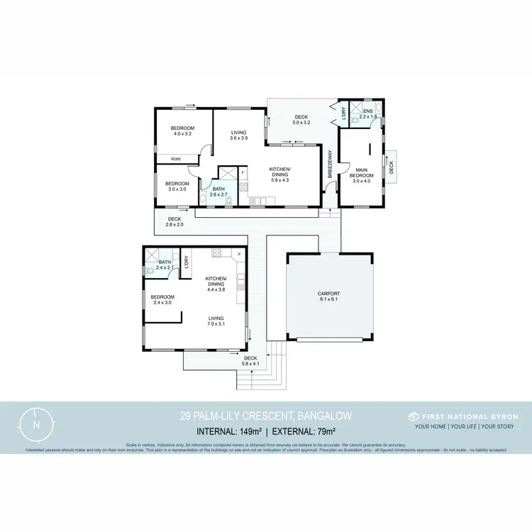 Floorplan of Homely house listing, 29 Palm-Lily Crescent, Bangalow NSW 2479