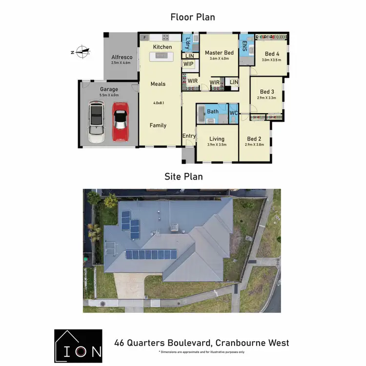 Floorplan of Homely house listing, 46 Quarters Boulevard, Cranbourne West VIC 3977