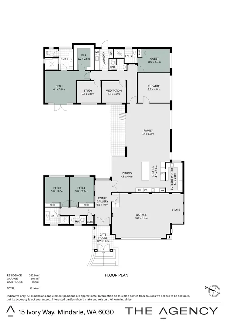 Floorplan of Homely house listing, 15 Ivory Way, Mindarie WA 6030