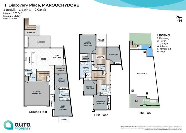 Floorplan of Homely house listing, 14 Discovery Place, Maroochydore QLD 4558