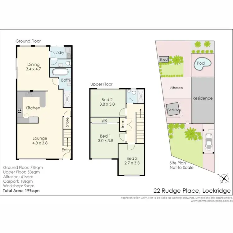 Floorplan of Homely house listing, 22 Rudge Place, Lockridge WA 6054