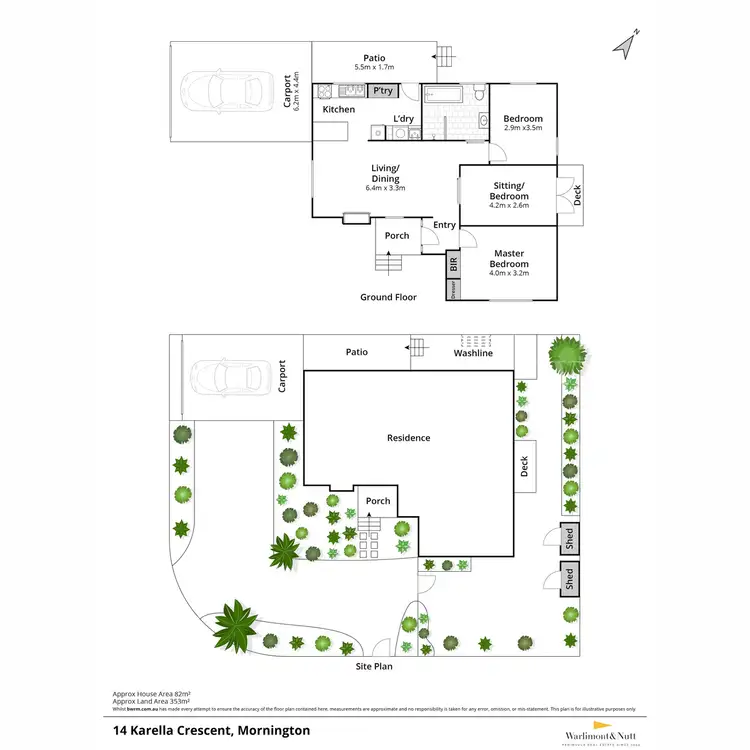 Floorplan of Homely house listing, 14 Karella Crescent, Mornington VIC 3931