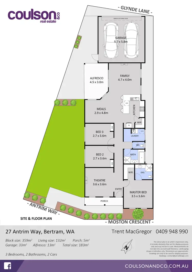 Floorplan of Homely house listing, 27 Antrim Way, Bertram WA 6167