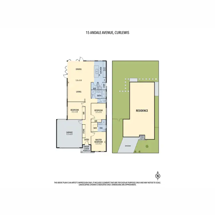 Floorplan of Homely house listing, 15 Andale Avenue, Curlewis VIC 3222