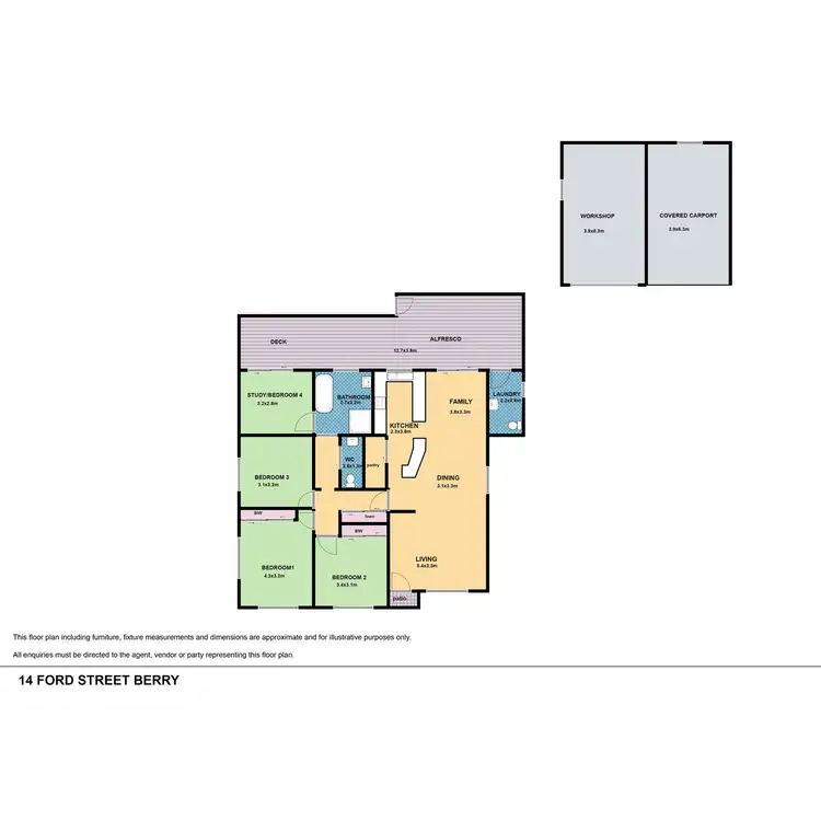 Floorplan of Homely house listing, 14 Ford Street, Berry NSW 2535