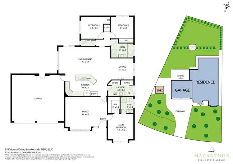 Floorplan of Homely house listing, 95 Kaloona Drive, Bourkelands NSW 2650