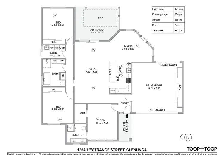 Floorplan of Homely house listing, 126A L Estrange Street, Glenunga SA 5064