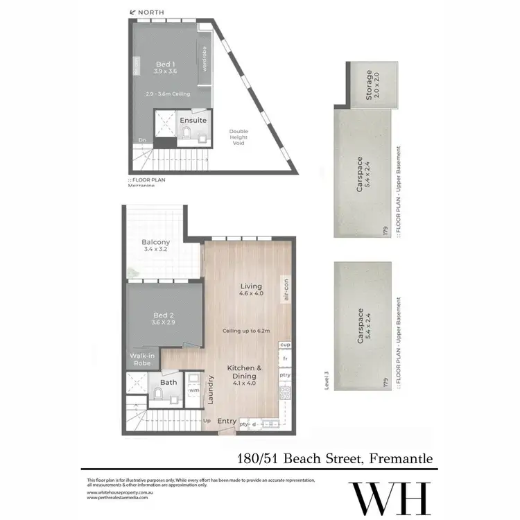 Floorplan of Homely apartment listing, 180/51 Beach Street, Fremantle WA 6160