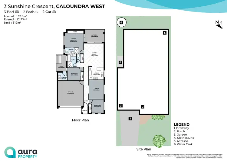 Floorplan of Homely house listing, 3 Sunshine Crescent, Caloundra West QLD 4551