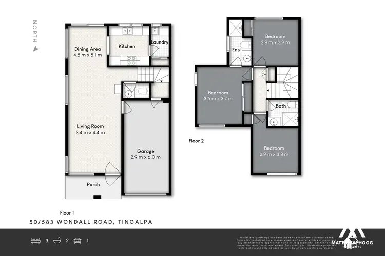 Floorplan of Homely townhouse listing, 50/583-585 Wondall Road, Tingalpa QLD 4173