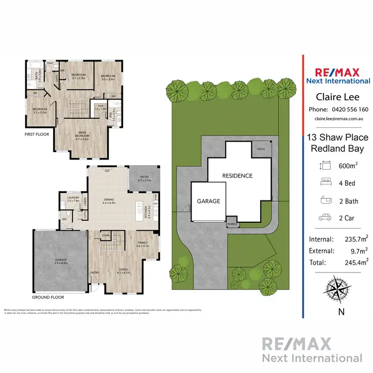 Floorplan of Homely house listing, 13 Shaw Place, Redland Bay QLD 4165