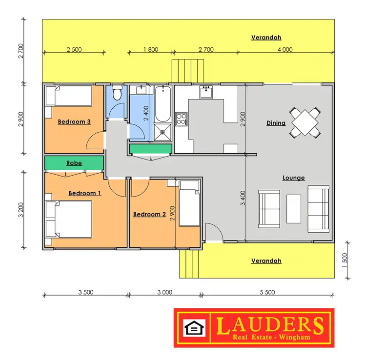 Floorplan of Homely house listing, 17 Gollan Street, Wingham NSW 2429